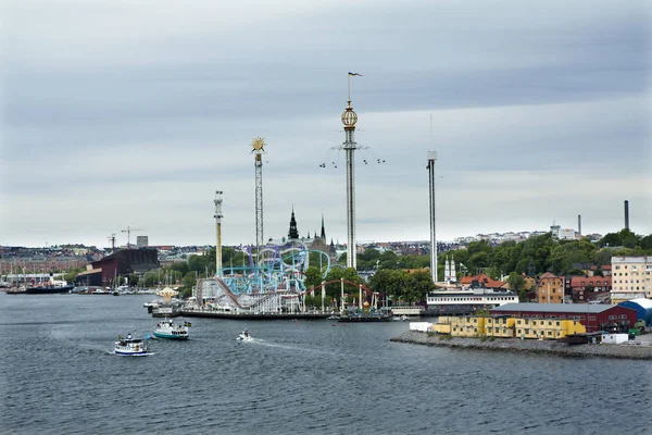 Grona Lunds Nöjespark Djurgården Island Mest Populära Centrum Nöjespark Sverige — Stockfoto