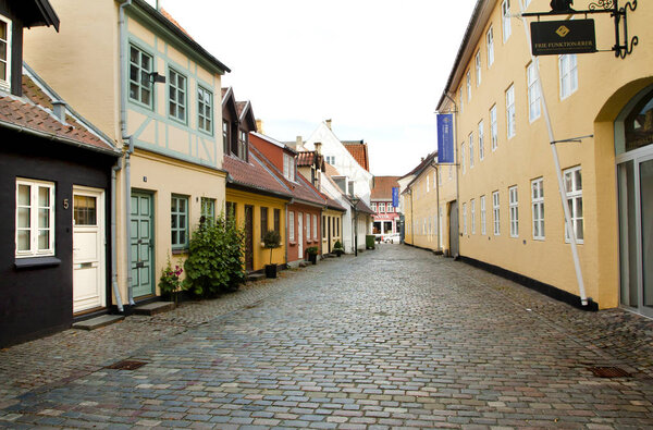 Old town of Odense, Denmark. HC Andersen's hometown.