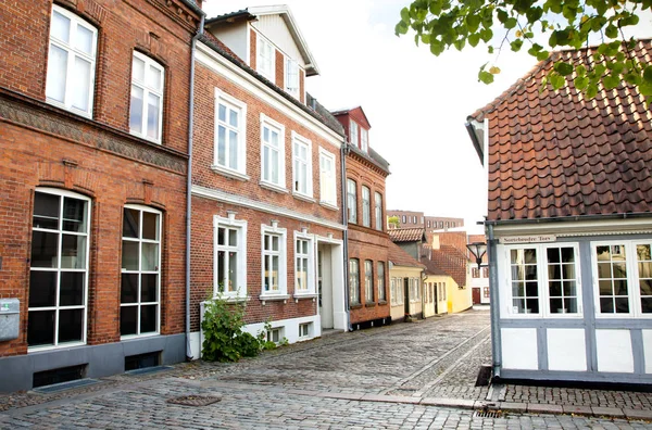 Oude Binnenstad Van Odense Denemarken Andersen Woonplaats — Stockfoto