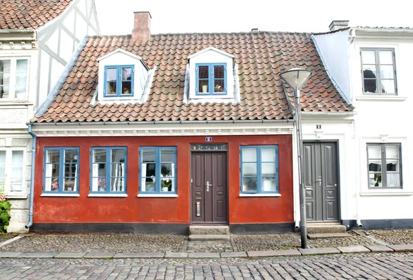 Oude Binnenstad Van Odense Denemarken Andersen Woonplaats — Stockfoto