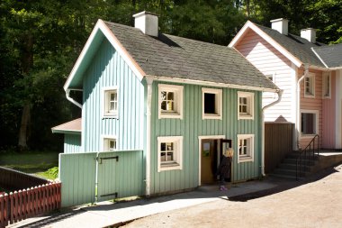 Vimmerby, İsveç - 19 Haziran 2018-Astrid Lindgren dünya, Astrid Lindgrens Varld Astrid Lindgren yerel şehirde Vimmerby İsveç'te bir tema parkı olduğunu.