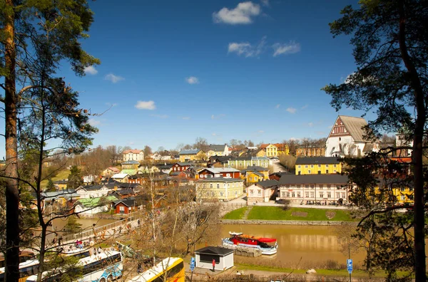 Vista Iglesia Medieval Catedral Porvoo Finlandia — Foto de Stock