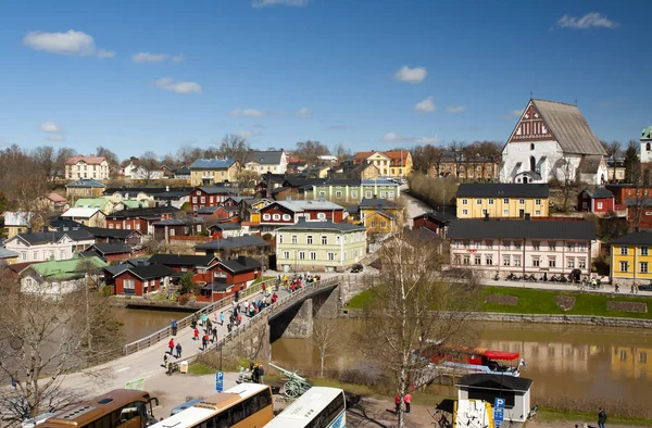 Vista Iglesia Medieval Catedral Porvoo Finlandia — Foto de Stock