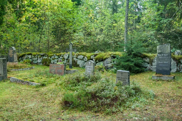 Antiguo Cementerio Familia Wrede Septiembre 2018 Anjala Kouvola Finlandia — Foto de Stock