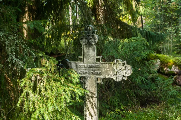 Eski Mezarlık Wrede Aile Eylül 2018 Anjala Kouvola Finlandiya — Stok fotoğraf