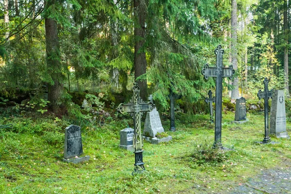 Starý Hřbitov Wrede Rodina Září 2018 Anjala Kouvola Finsko — Stock fotografie