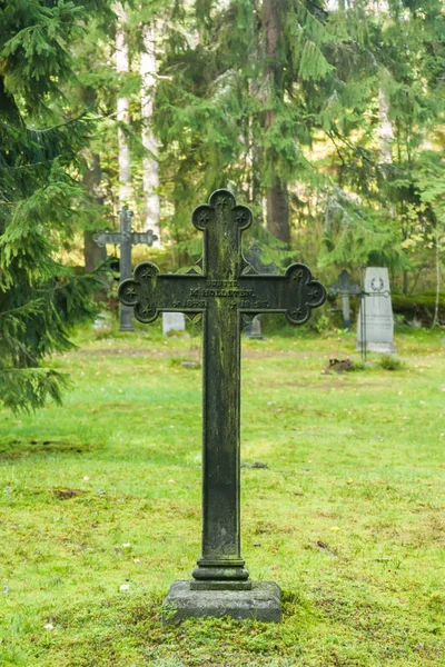 Vecchio Cimitero Della Famiglia Wrede Settembre 2018 Anjala Kouvola Finlandia — Foto Stock