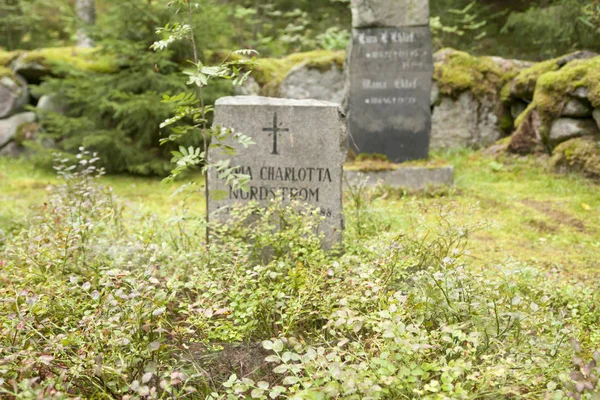 Old Cemetery Wrede Family September 2018 Anjala Kouvola Finland — Stock Photo, Image