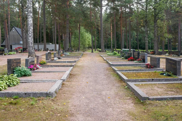 Hřbitov Kouvola Finsko Září 2018 — Stock fotografie