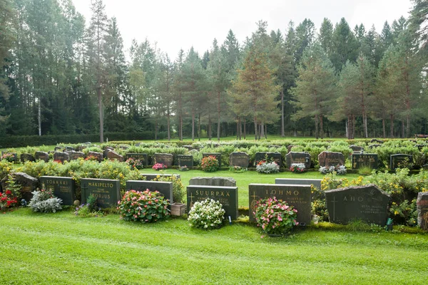 Mezarlık Kouvola, Finlandiya - 6 Eylül 2018