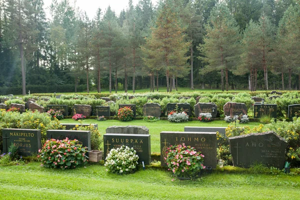 Cementerio Kouvola Finlandia Septiembre 2018 — Foto de Stock