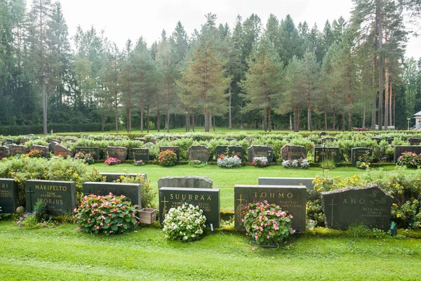 Mezarlık Kouvola, Finlandiya - 6 Eylül 2018