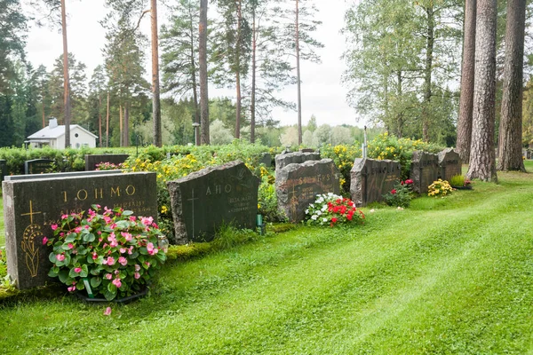 Hřbitov Kouvola Finsko Září 2018 — Stock fotografie