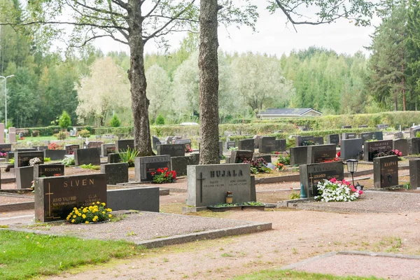 Mezarlık Kouvola, Finlandiya - 6 Eylül 2018