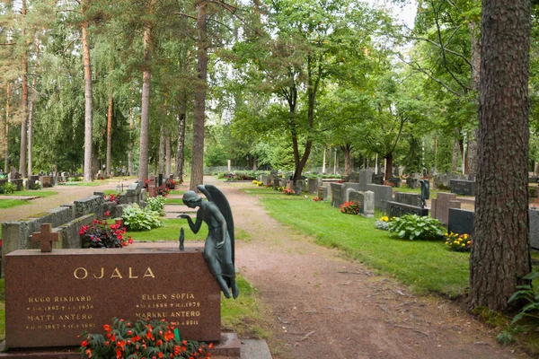 Hřbitov Kouvola Finsko Září 2018 — Stock fotografie