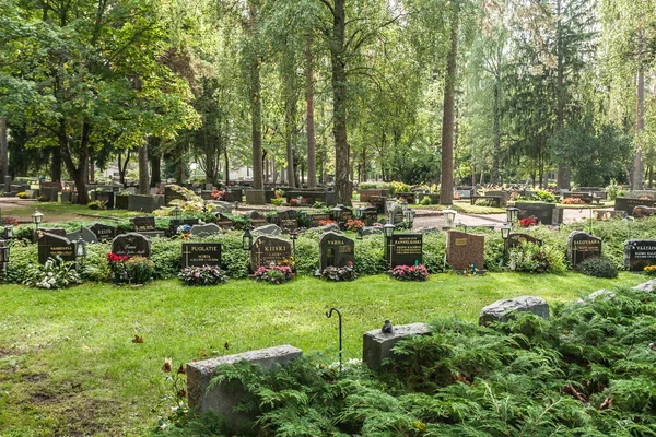 Cementerio Kouvola Finlandia Septiembre 2018 —  Fotos de Stock