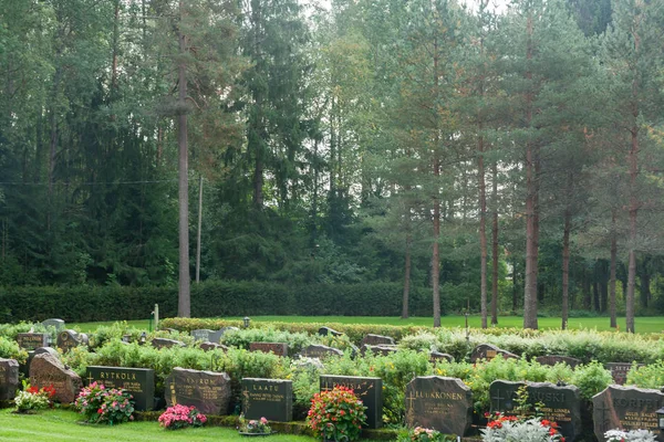 Cemetery Kouvola Finland September 2018 Stock Photo