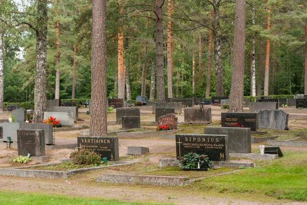 Cemetery Kouvola Finland September 2018 Stock Picture