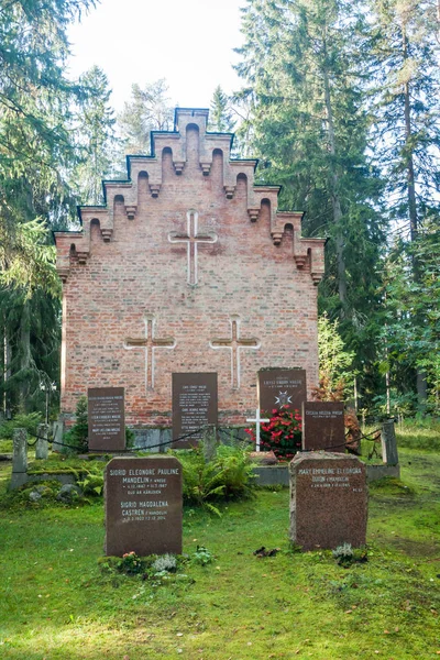 Velha Capela Cemitério Família Wrede Setembro 2018 Anjala Kouvola Finlândia — Fotografia de Stock