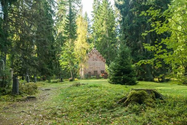 Alte Kapelle Auf Dem Familienfriedhof Wrede September 2018 Anjala Kouvola — Stockfoto