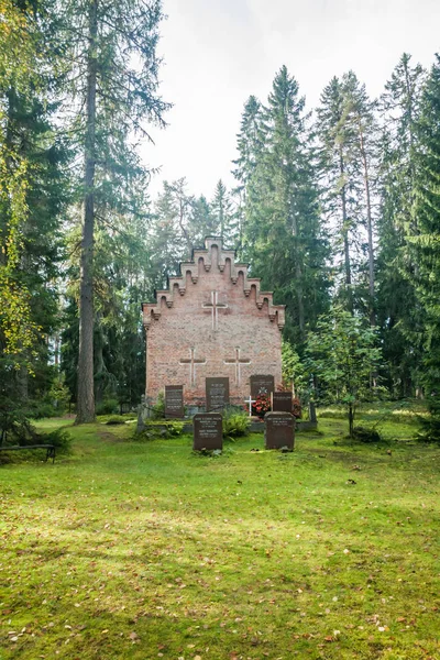 Колишня Каплиця Wrede Кладовищі Сім Вересня 2018 Anjala Місті Kouvola — стокове фото