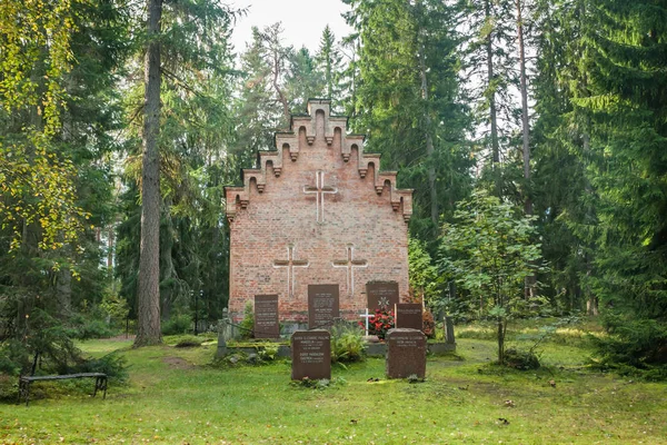 Velha Capela Cemitério Família Wrede Setembro 2018 Anjala Kouvola Finlândia — Fotografia de Stock