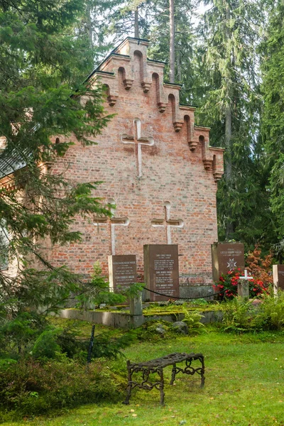 Velha Capela Cemitério Família Wrede Setembro 2018 Anjala Kouvola Finlândia — Fotografia de Stock