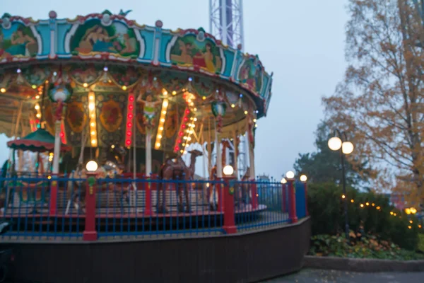 Helsinki Finnland Oktober 2018 Freizeitpark Linnanmaki Helsinki Finnland Karussell Fahren — Stockfoto