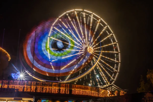 Helsinki Finlandia Octubre 2018 Evento Carnaval Luz Parque Atracciones Linnanmaki —  Fotos de Stock