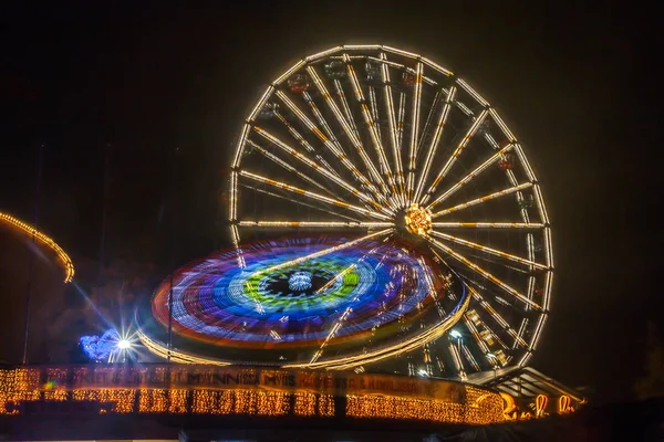 Helsinki Finlandia Octubre 2018 Evento Carnaval Luz Parque Atracciones Linnanmaki — Foto de Stock