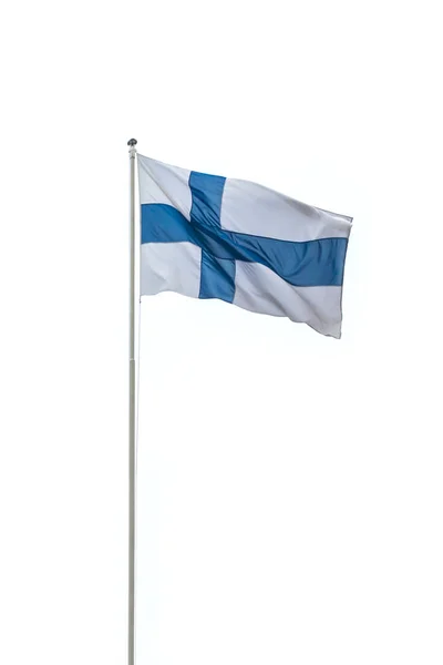 National Flag Finland Isolated White Background — Stock Photo, Image