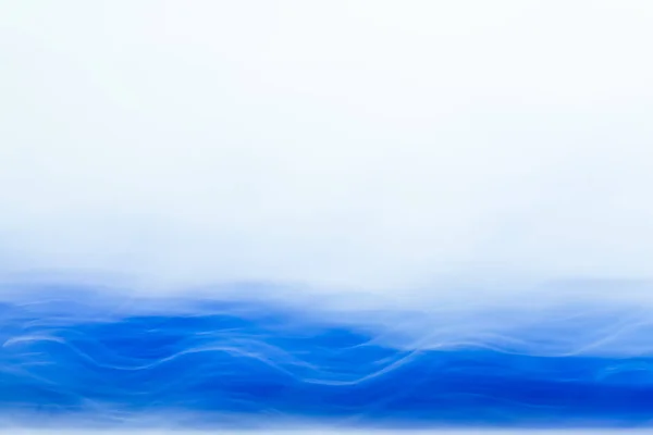 Abstrato Efeito Luz Turva Onda Azul Sobre Fundo Branco Longa — Fotografia de Stock