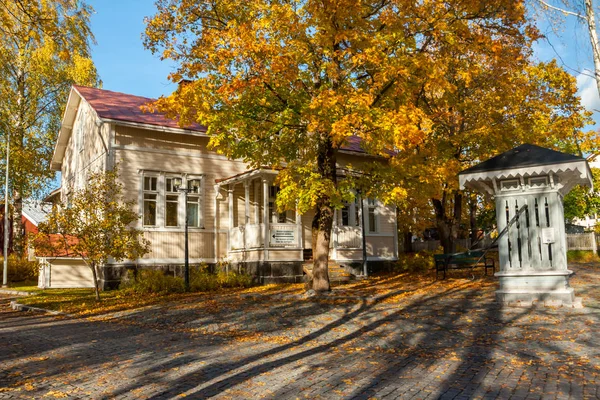 Kouvola Finlândia Outubro 2018 Belo Outono Antigo Distrito Museus Rústicos — Fotografia de Stock