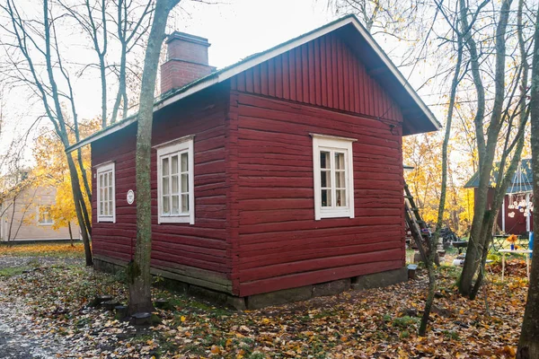 Kouvola Finlândia Outubro 2018 Belo Outono Antigo Distrito Museus Rústicos — Fotografia de Stock