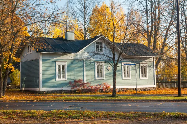 Kouvola Finnland Oktober 2018 Schöner Herbst Alten Rustikalen Museumsviertel Von — Stockfoto