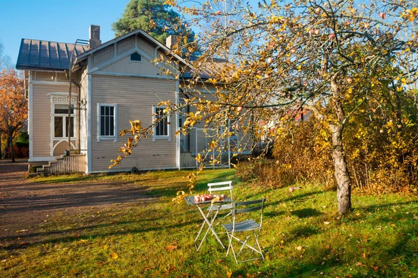Kouvola Finland October 2018 Beautiful Autumn Old Rustic Museum District — Stock Photo, Image
