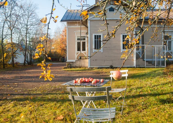 Kouvola Finland October 2018 Beautiful Autumn Old Rustic Museum District — Stock Photo, Image