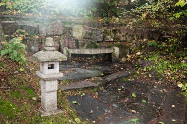 Japon fener Sapokka Park Kotka, Finlandiya için taş.