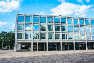 Güzel bina City Hall Kouvola, Finlandiya Merkezi.