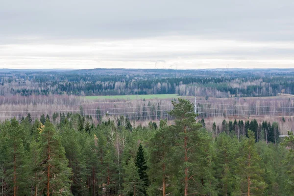 Mooie Bovenaanzicht Van Bovenaf Van Stad Kouvola Van Helling Mielakka — Stockfoto