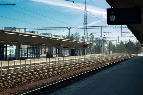 Kouvola, Finlande - 18 avril 2019 : Gare le matin — Photo