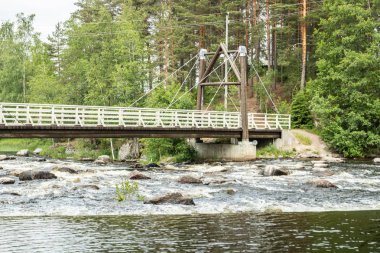 Jokelanjoki Nehri'nde baraj, Kouvola, Finlandiya