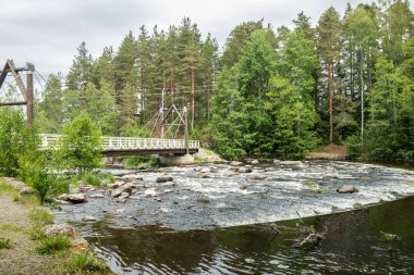 Jokelanjoki Nehri'nde baraj, Kouvola, Finlandiya