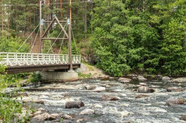 Jokelanjoki Nehri'nde baraj, Kouvola, Finlandiya