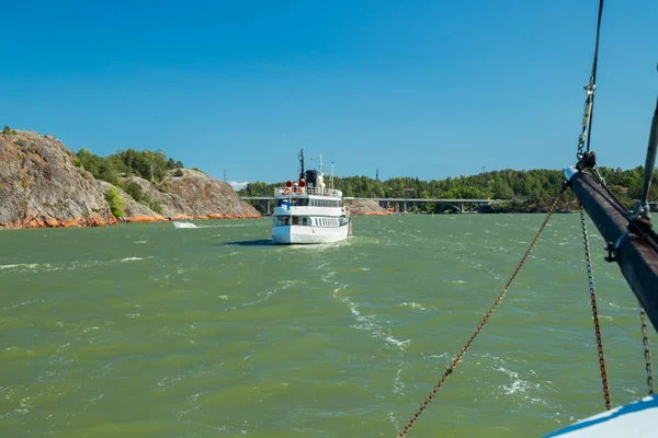 ナンタリ、フィンランド - 2019年6月28日:海の蒸気船ウッコペッカ — ストック写真