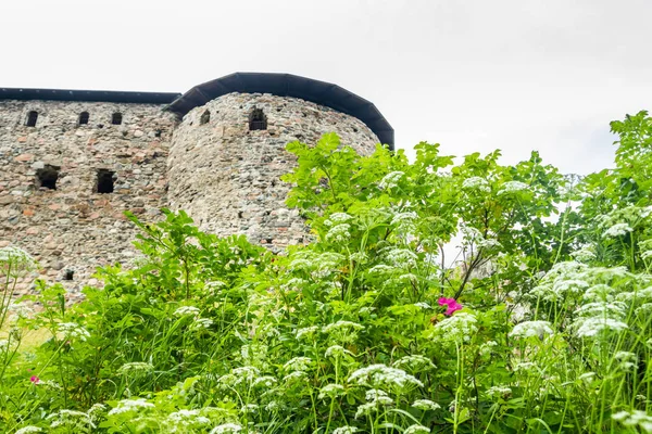 Castelo medieval de Raseborg sobre uma rocha na Finlândia no verão — Fotografia de Stock