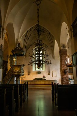 Porvoo, Finlandiya - 2 Ekim 2019: Porvoo Katedrali