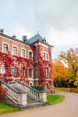 Loviisa, Finlandiya - 7 Ekim 2019: Malmgard Malikânesi.