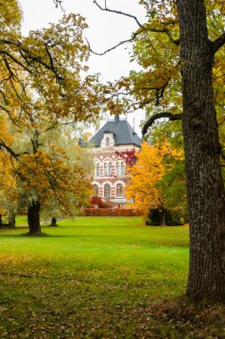 Loviisa, Finlandiya - 7 Ekim 2019: Malmgard Malikânesi.