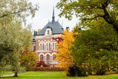 Loviisa, Finlandiya - 7 Ekim 2019: Malmgard Malikânesi.